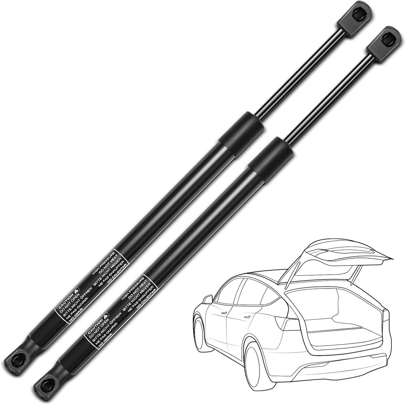 YHTAUTO Set of 2 Rear Liftgate Lift Support Strut Gas Spring Shock for 2011-2015 Ford Explorer