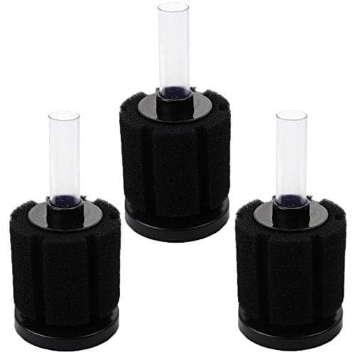 AQUANEAT Aquarium Bio Sponge Filter Breeding Fry Betta Shrimp Nano Fish Tank,3pcs (Middle up to 20Gal)