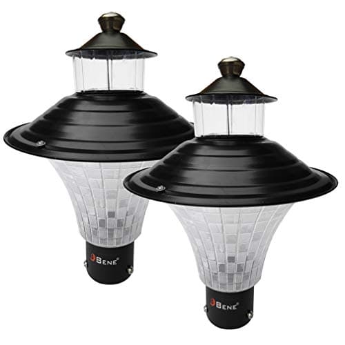 BENE® Garden Light Nice (Black) (Black 23cm 2 Pcs)