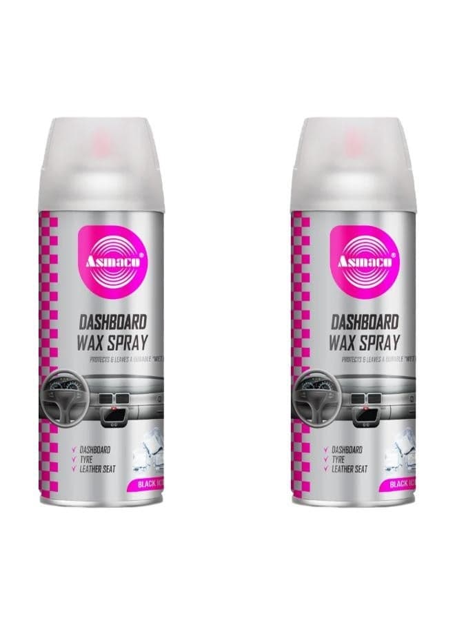 Asmaco Dashboard Wax Spray - Lavender - 450 Ml - Set of 02