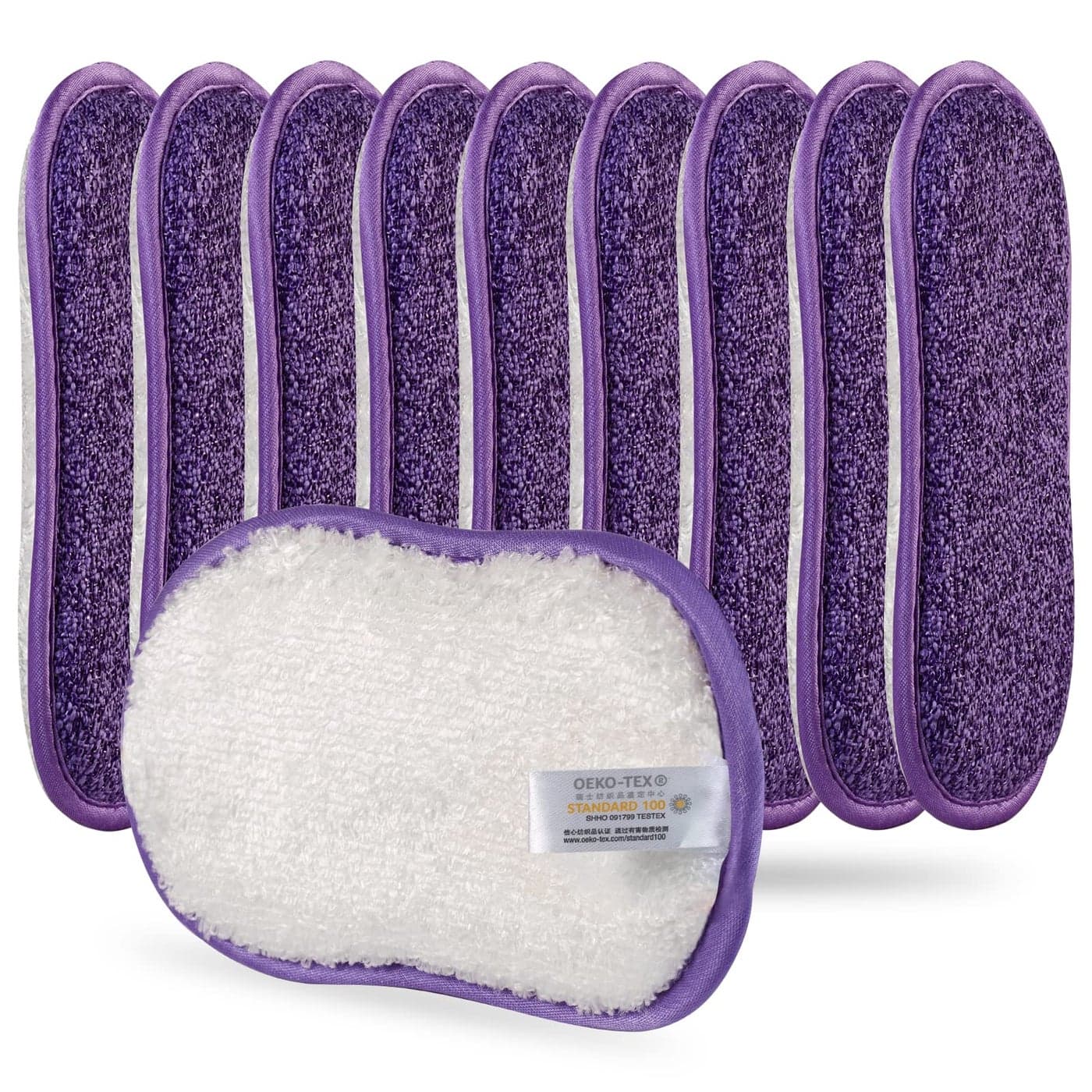 10 Pack Kitchen Dish Sponges Scrubber NonScratch MultiPurpose Dishcloths Sponge Along with Heavy Duty Scouring Power Effortless Cleaning of Dishes Pots and Pans