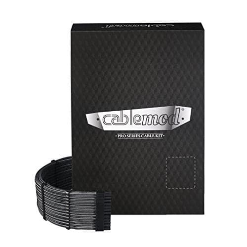CableMod E-Series Pro ModMesh Sleeved Cable Kit for EVGA G/G+ / P/P+ / T (Carbon)