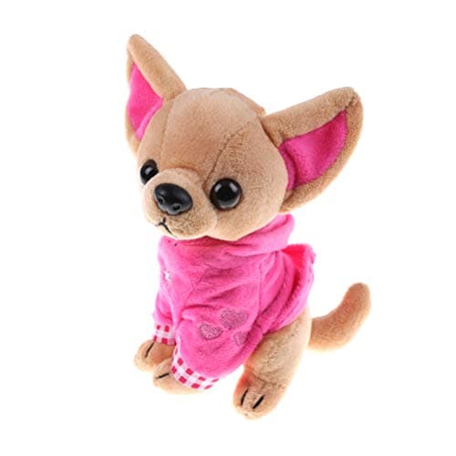 SUSHAFEN Stuffed Dog Puppy Toy Dog Plush Toy Soft Doll Stuffed Animal Pillow Birthday Gift Present Cute Dog Ornaments Decoration Handicraft House Desktop Decoration Prop17cm67