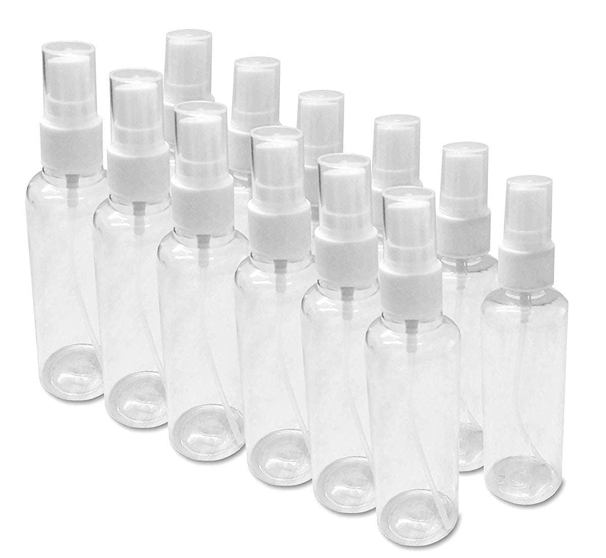 DIY Crafts 6 inch Spray Bottle Cover White Cover Clear Bottle Easy to Spray Smooth Nozzle Easy to Refill Great Traveling Pack Of 6 Pcs Spray Bottle