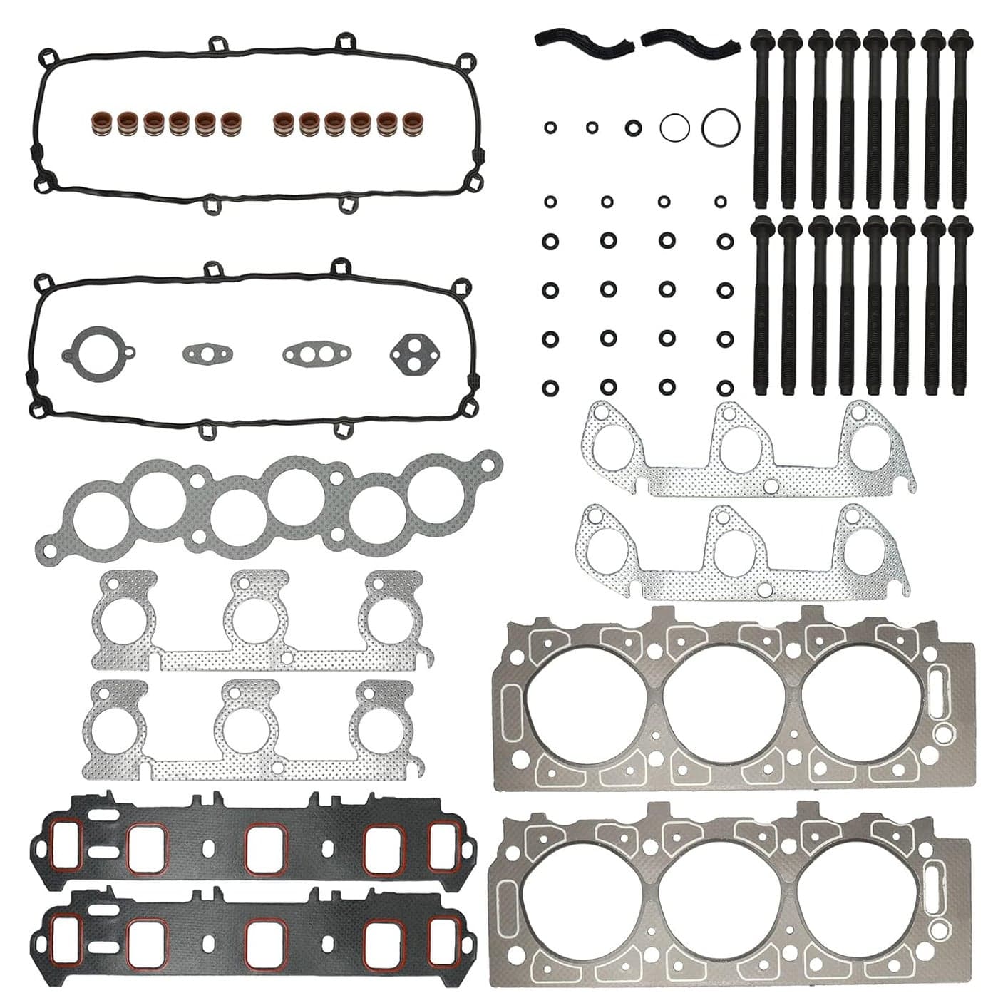 BRTEC Cylinder Head Gasket Set with Head Bolts for Ford Ranger and Mazda B3000 3.0L V6