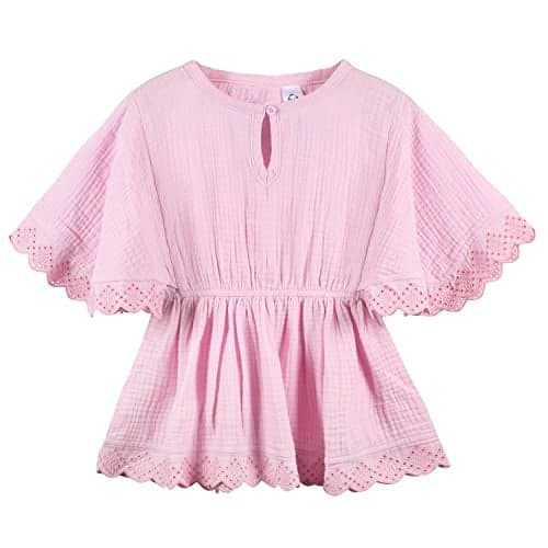 Gerber Baby Girls Toddler Kaftan Swimwear Cover Up, Light Pink, 2T US