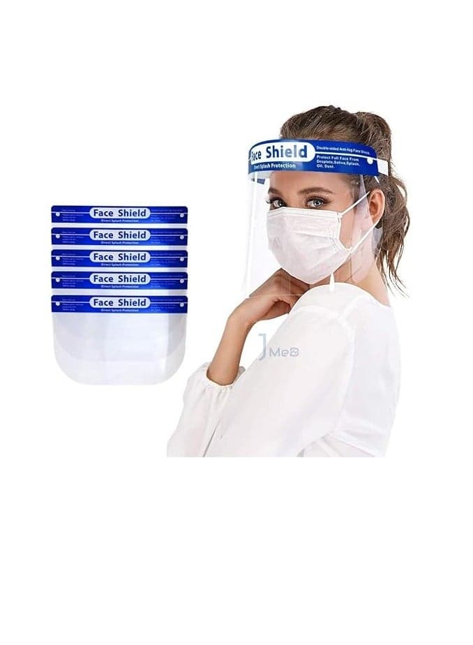 Transparent Protective Face Shield with Comfortable Sponge Elastic Band (12 pcs/ pack)