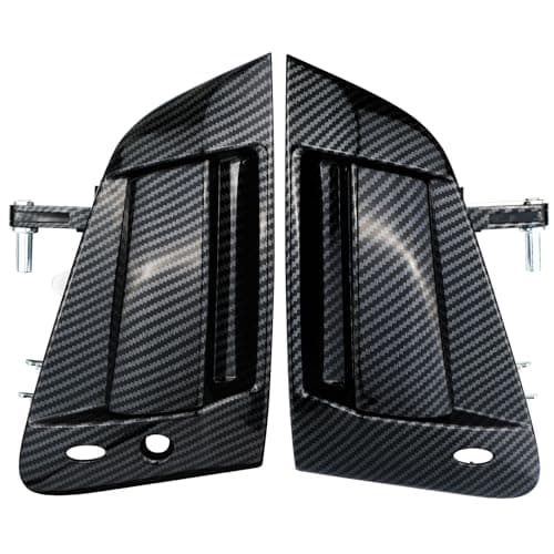 omoZone Pair Exterior Door Handle Assembly Front Left&Right Side Carbon Fiber Compatible with 2009-2018 Nissan 370Z Replaces 80606-1EA0B 80607-1EA0B