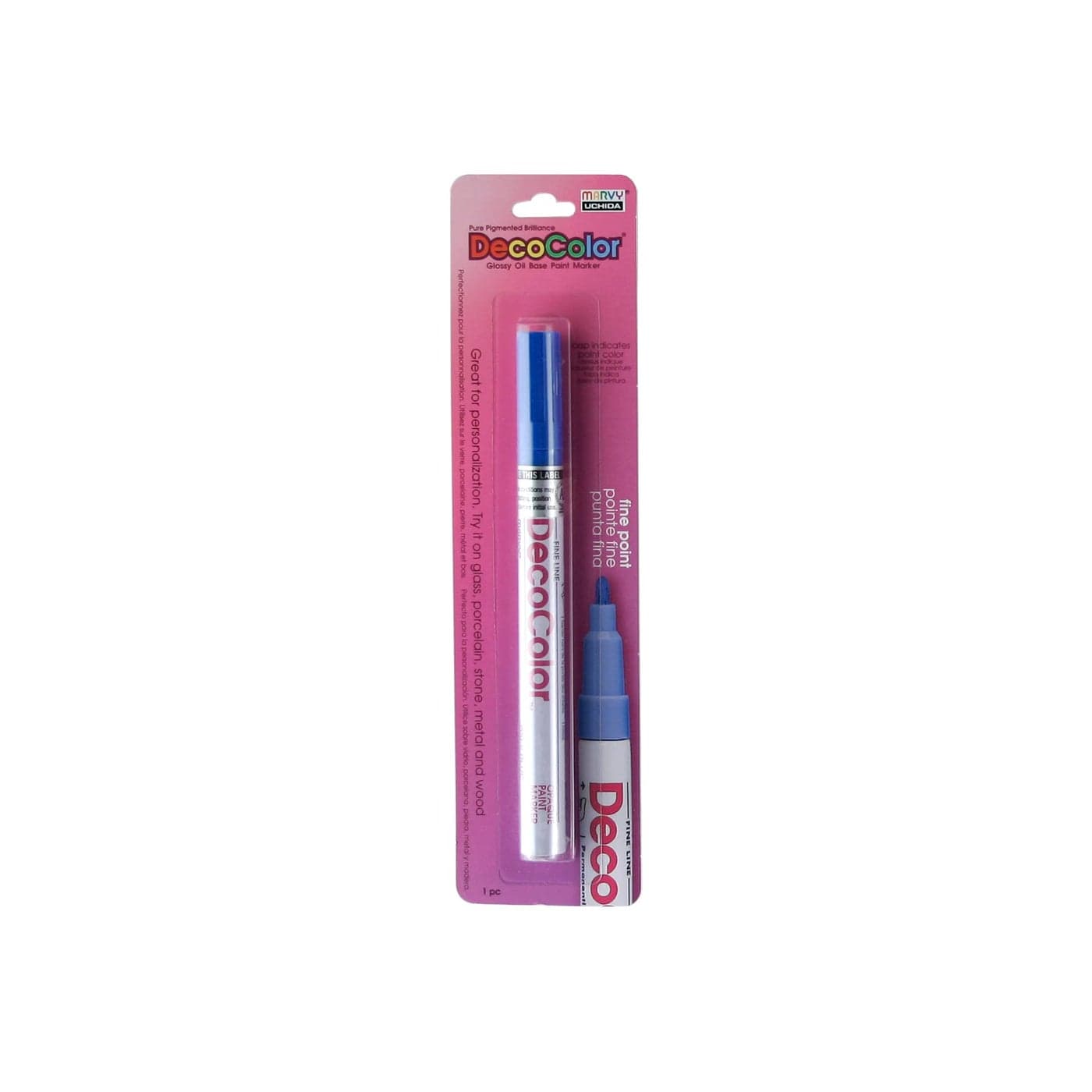 UCHIDA 200C3 Marvy Deco Color Fine Point Paint Marker Blue 1 Count Pack of 1