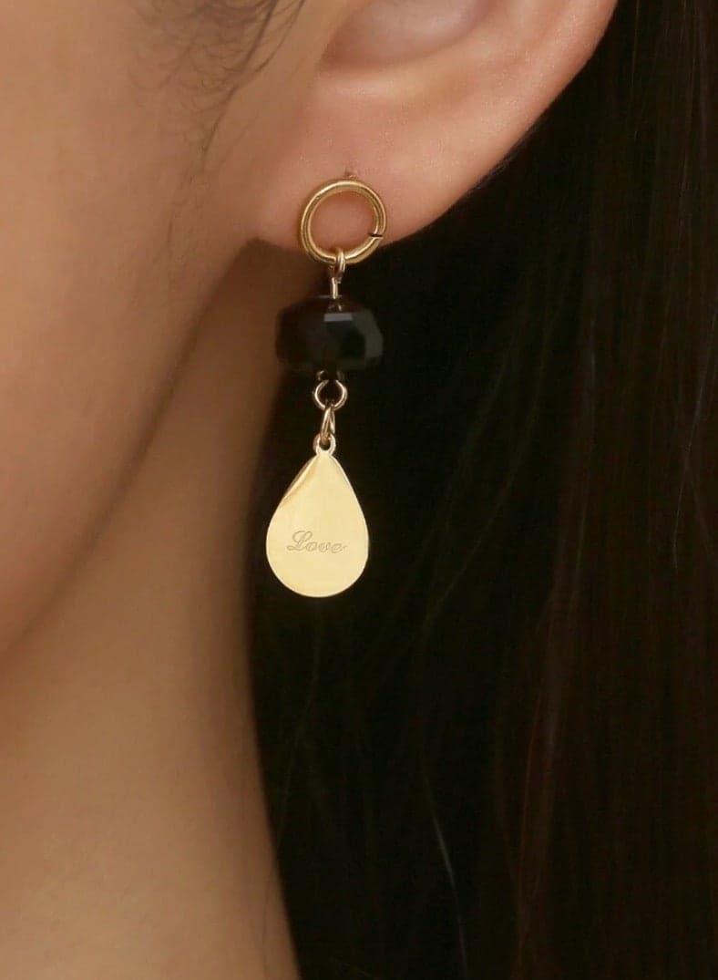 Elegant Stainless Steel Gold Plated Earrings For Women