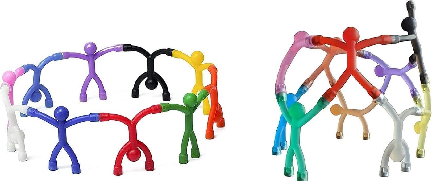 MAGMEN Strong Magnetic Fidget Toys for Kids & Adults - 20 Pack Sensory Toys for ADHD Autism Anxiety - Educational STEM Building Set - Travel Desk Toys - Stress Relief for Focus & Calm Ages 3+
