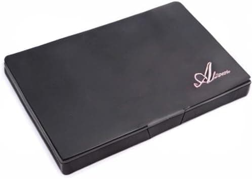 Allwon Empty Magnetic Eyeshadow Makeup Palette with Mirror and 12Pcs 26mm Round Metal Pans