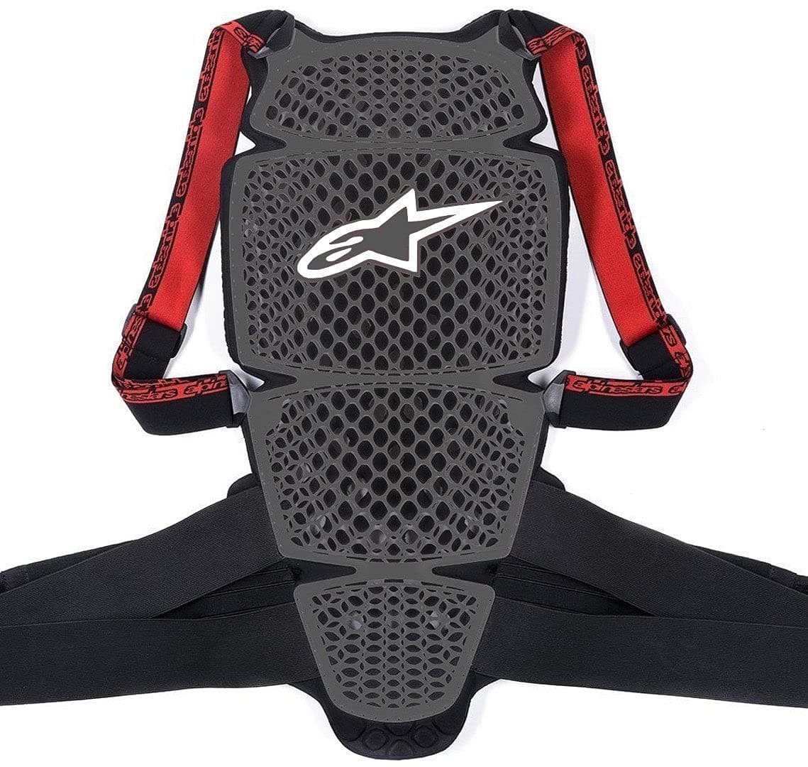 Alpinestars Nucleon Kr-Cell Men's Off-Road Motorcycle Back Protector - Smoke Black/Red/Medium