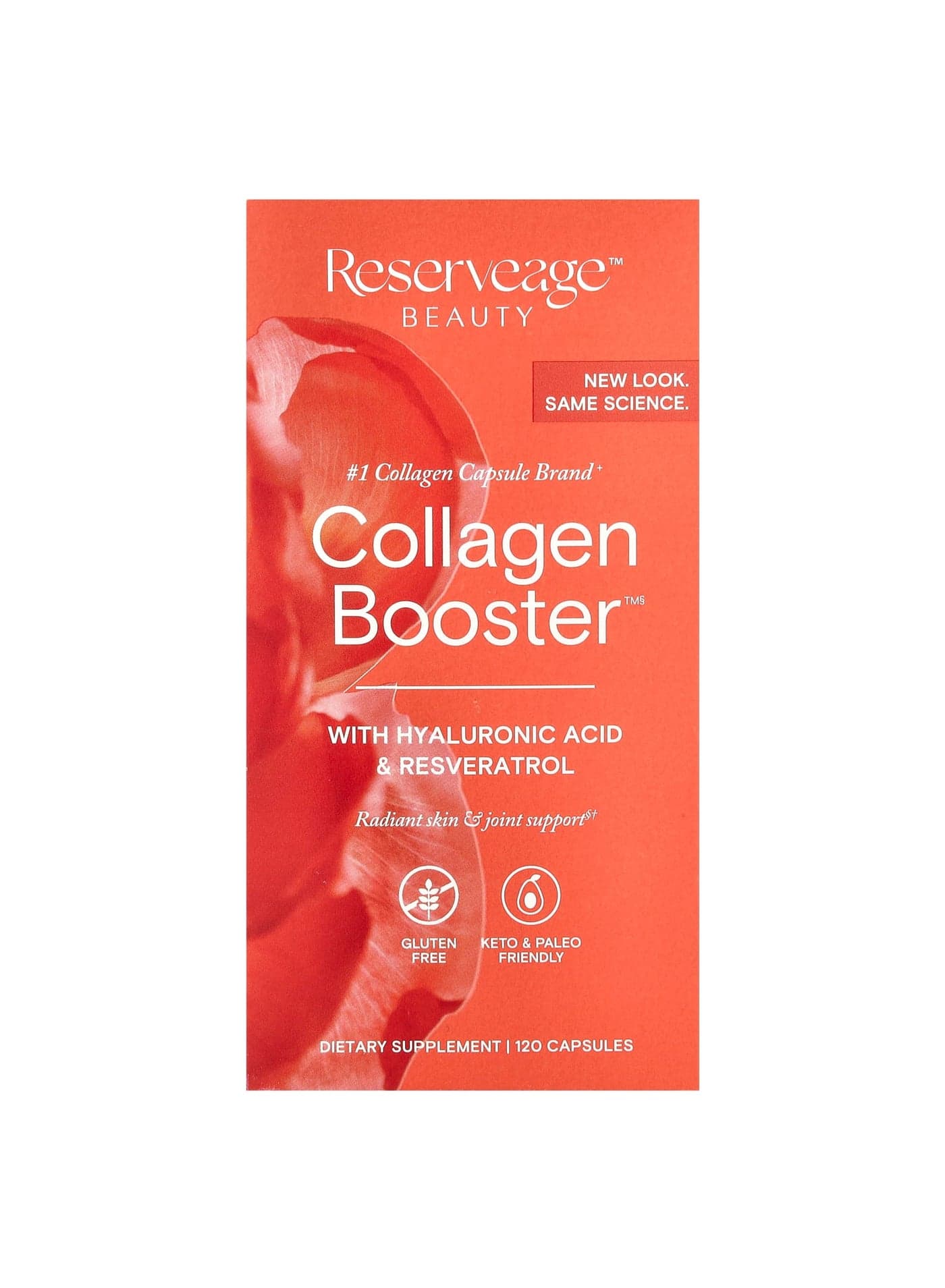 Collagen Booster™ with Hyaluronic Acid & Resveratrol, 120 Capsules