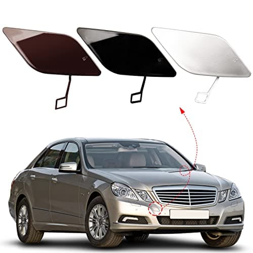 Front Bumper Tow Hook Cover Towing Eye Cap Fit for Mercedes Benz E-Class W212 E300 E350 E400 E550 2010 2011 2012 2013 2128850126 A2128850126 (Brown, right passenger side) Xinpinsai