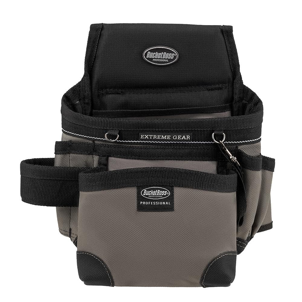 Bucket Boss Mullet Buster Carpenters Pouch Pouches Professional Series 55200 Gray