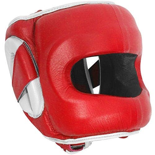 Ringside Deluxe Face Saver Boxing Headgear LXL Red