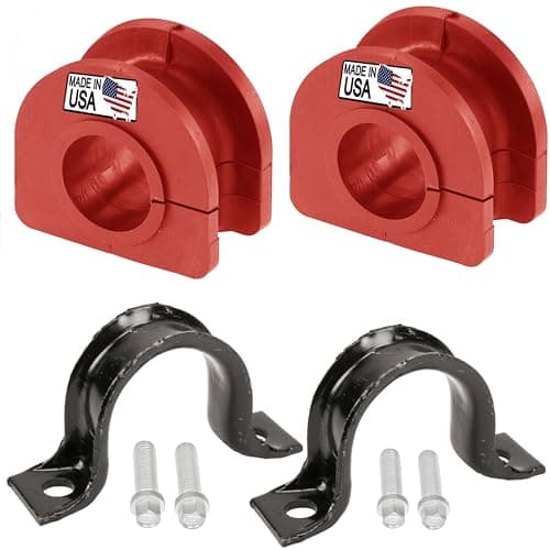 Suspension Dudes PAIR Front Sway Bar CODE RED Bushing Kit FITS Escalade, Silverado, Avalanche, Suburban, Tahoe, Sierra, Yukon, 1985-2007 Bushings Made In USA, 28MM Stabilizer Bar, K6408 928-344
