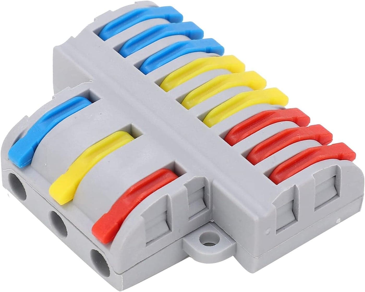 ZIVIK 3 in 9 Out Quick Wire Connector, 5 Pcs Releasable Cable Connector, Secure & Removable Electrical Connector, Effertless Electrical Connectors Wire Jointer Cable Conductor Clamp
