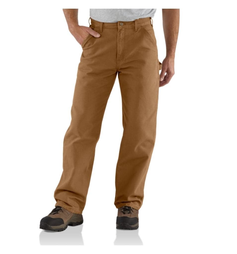 Carhartt Men's Washed Duck Work Dungaree Pant,Carhartt Brown,32W x 32L