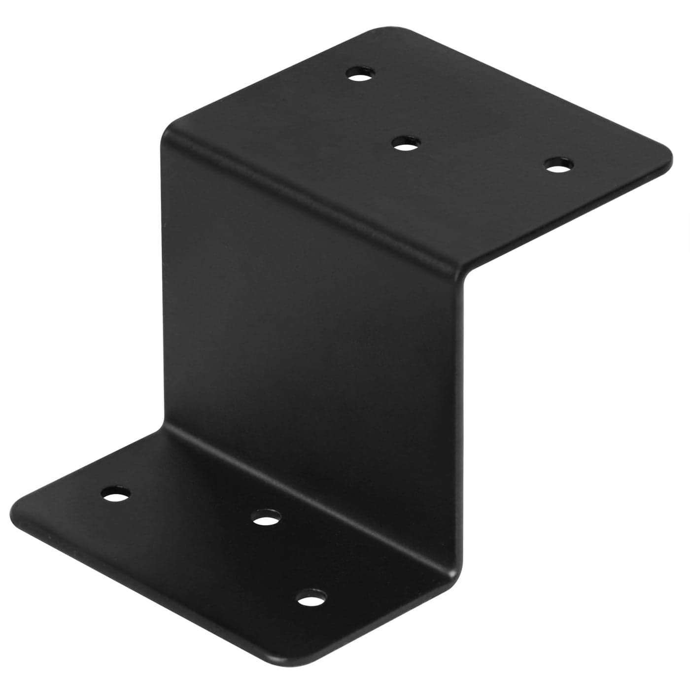 GBGS 10 PCS Black Z Brackets2 Height Double Angle Z Clip for Wood Shelves Fixing