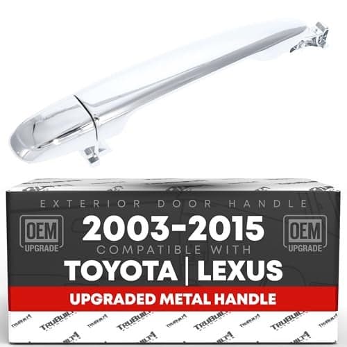 Exterior Rear DriverPassenger Door Handle Upgraded Metal Compatible with 0515 Toyota Tacoma 0509 4Runner 0711 Camry 0309 Lexus GX470 All Chrome OEM 6921058010 6921135080 6922730070