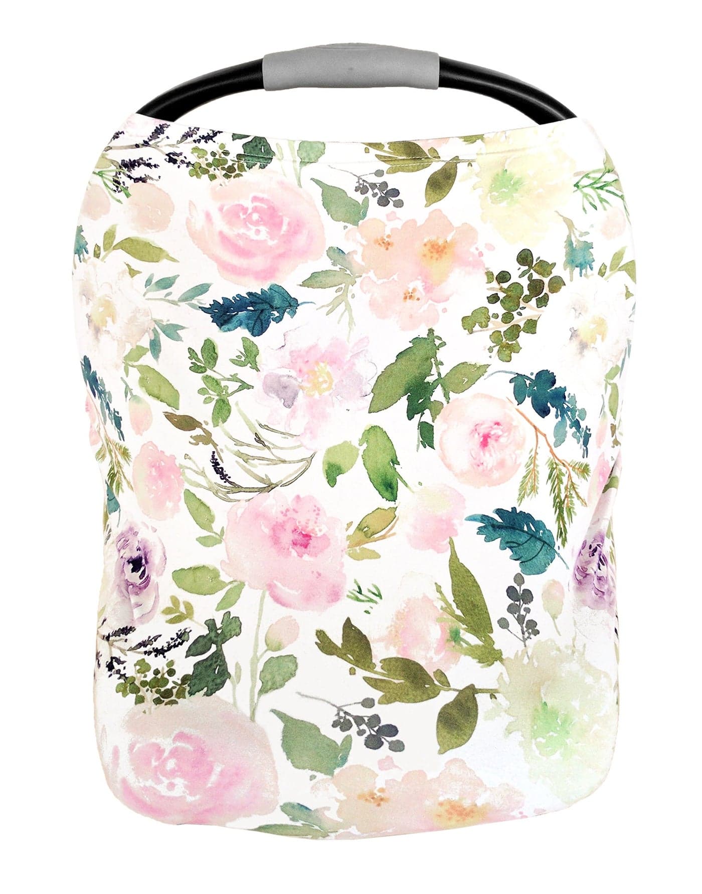Pobi Baby Premium MultiUse Cover Nursing Car Seat Shopping Cart High Chair and Breastfeeding Cover UltraSoft Stretchy and Versatile Floral Scarf for Mom and Baby Allure