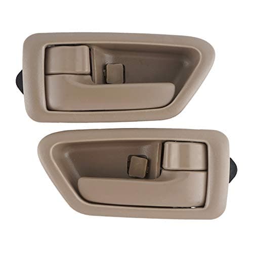 HHCSOP Inside Interior Door Handles Replacements for Toyota Camry 1997 1998 1999 2000 2001 Beige/Tan (Pair Front/Rear Driver & Passenger Side)
