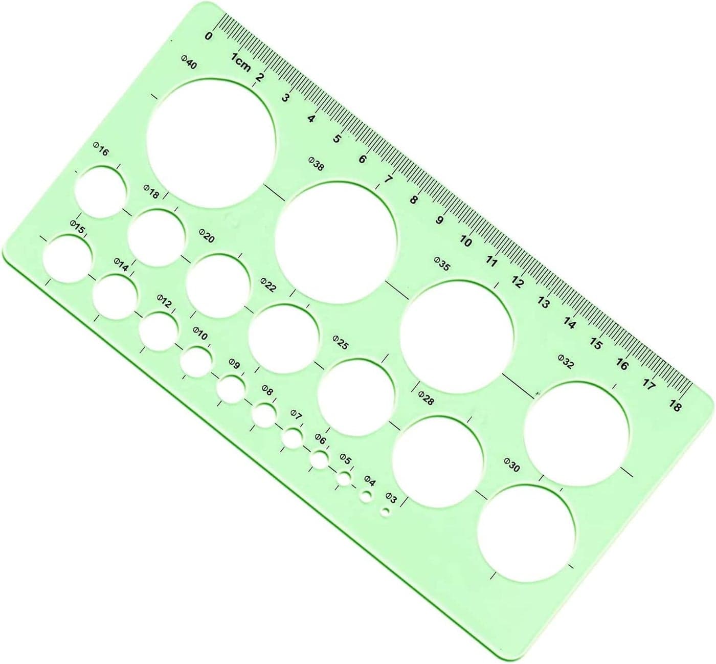 Circle Templates Drafting Tools Measuring Geometry Ruler Plastic Geometric Painting Stencils Scale Shape Stencils Drawing Set for School and Office Building Formwork Drawings