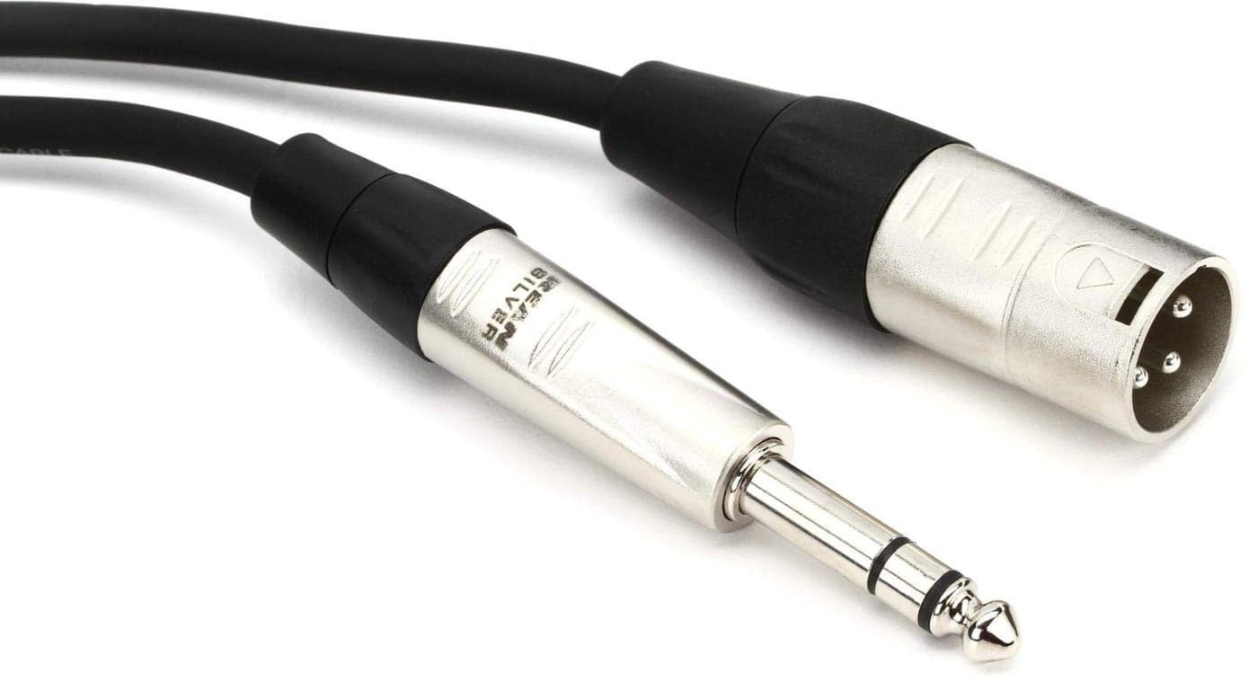 Hosa HSX020 Pro Balanced Interconnect REAN 14 Inches TRS to XLR3 Meter 20 Feet