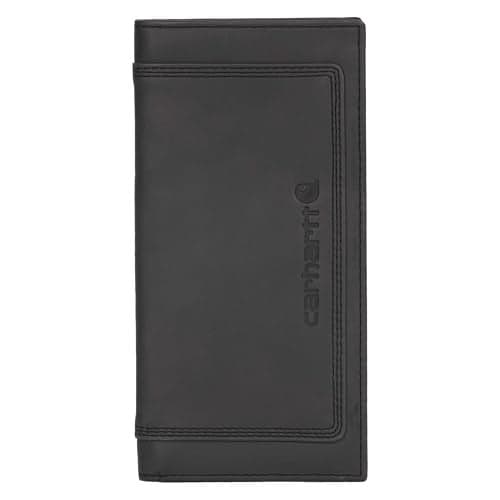 Carhartt Men's B0000214 Leather Triple Stitched Rodeo Wallet One Size Fits All Black