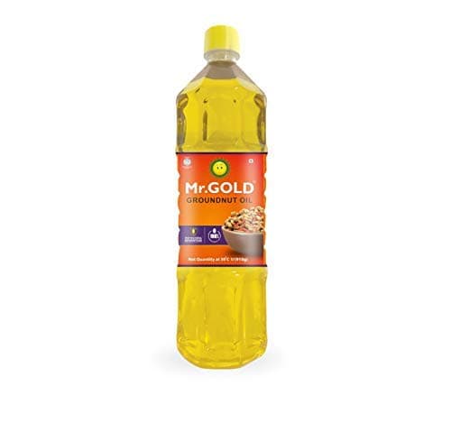Mr.Gold Groundnut Oil Pet, 1 L | Pure | Natural | No preservatives | No artificial fragrances- Total 1L