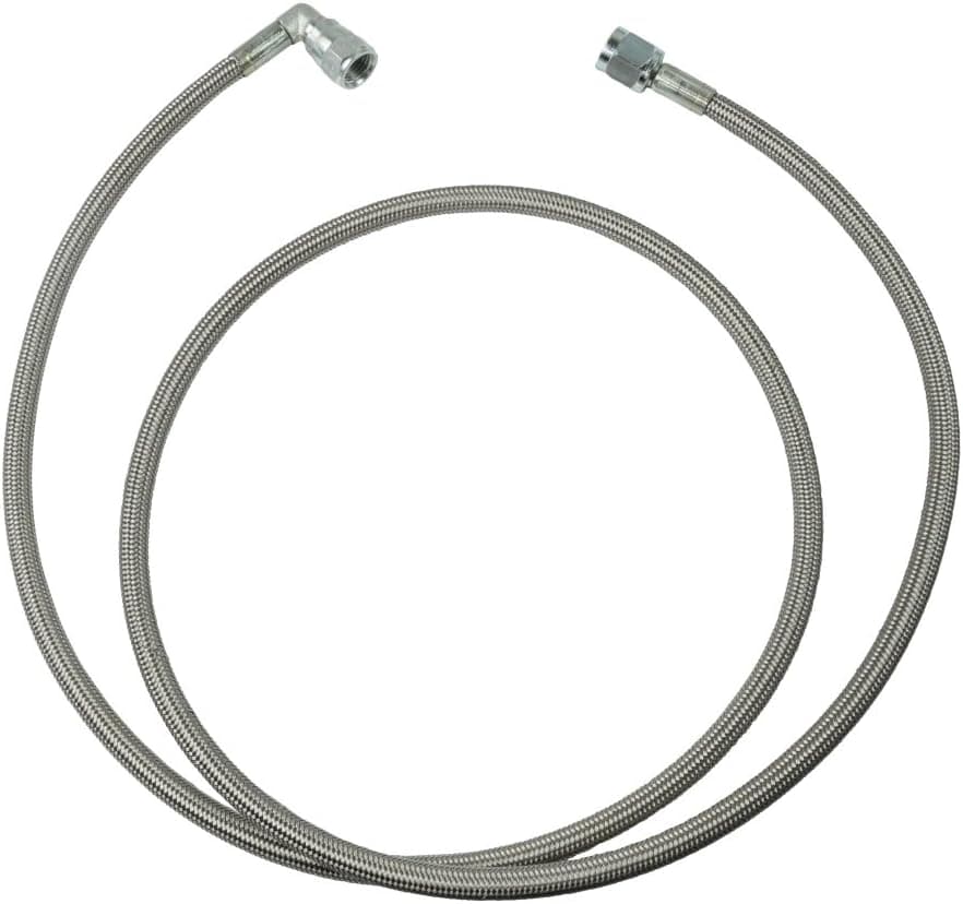 ICT Billet Steel Braided Turbo Oil Feed Line 48" Length