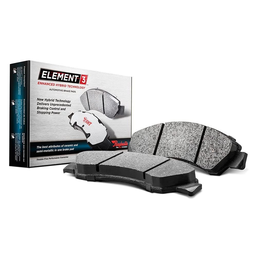 Raybestos RM Brakes Premium Raybestos Element3 EHT Replacement Front Brake Pad Set for Select 20012010 Chrysler PT Cruiser and 20032005 Dodge Neon Model Years EHT841H