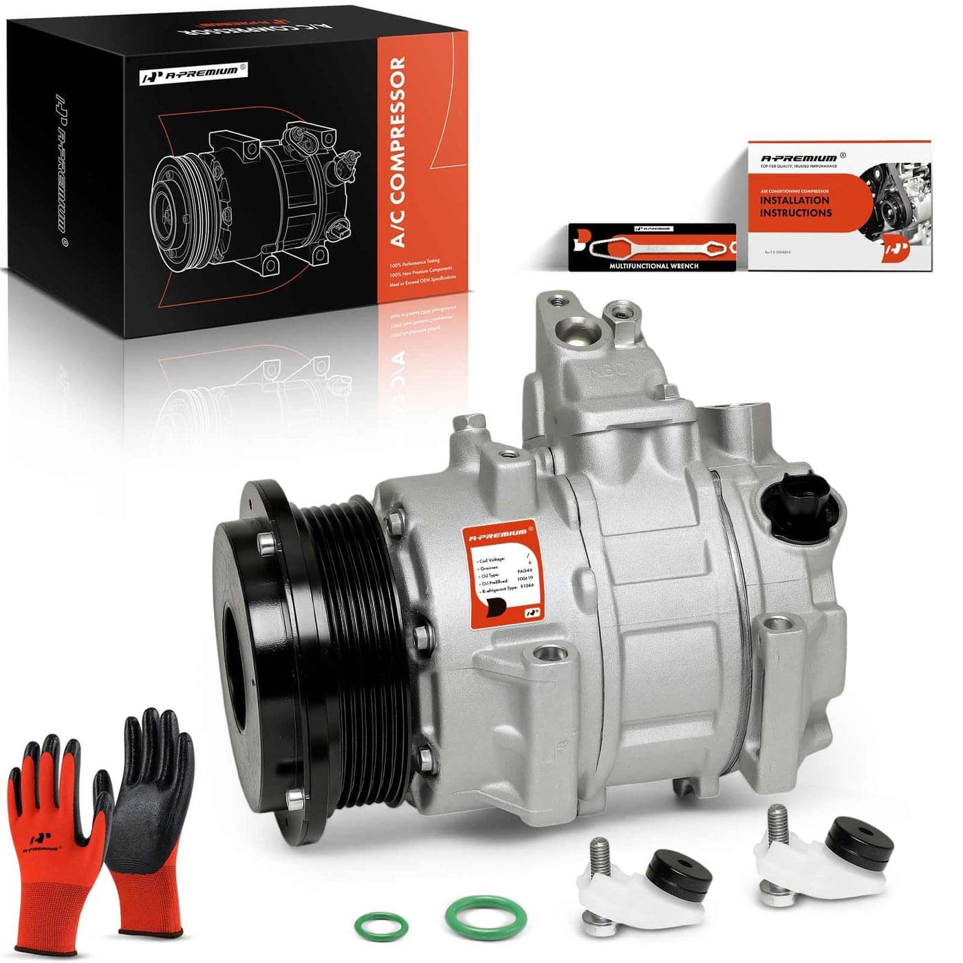 APremium Air Conditioner AC Compressor with Clutch Compatible with Toyota Highlander 27L 20092013 Venza 27L 20092016