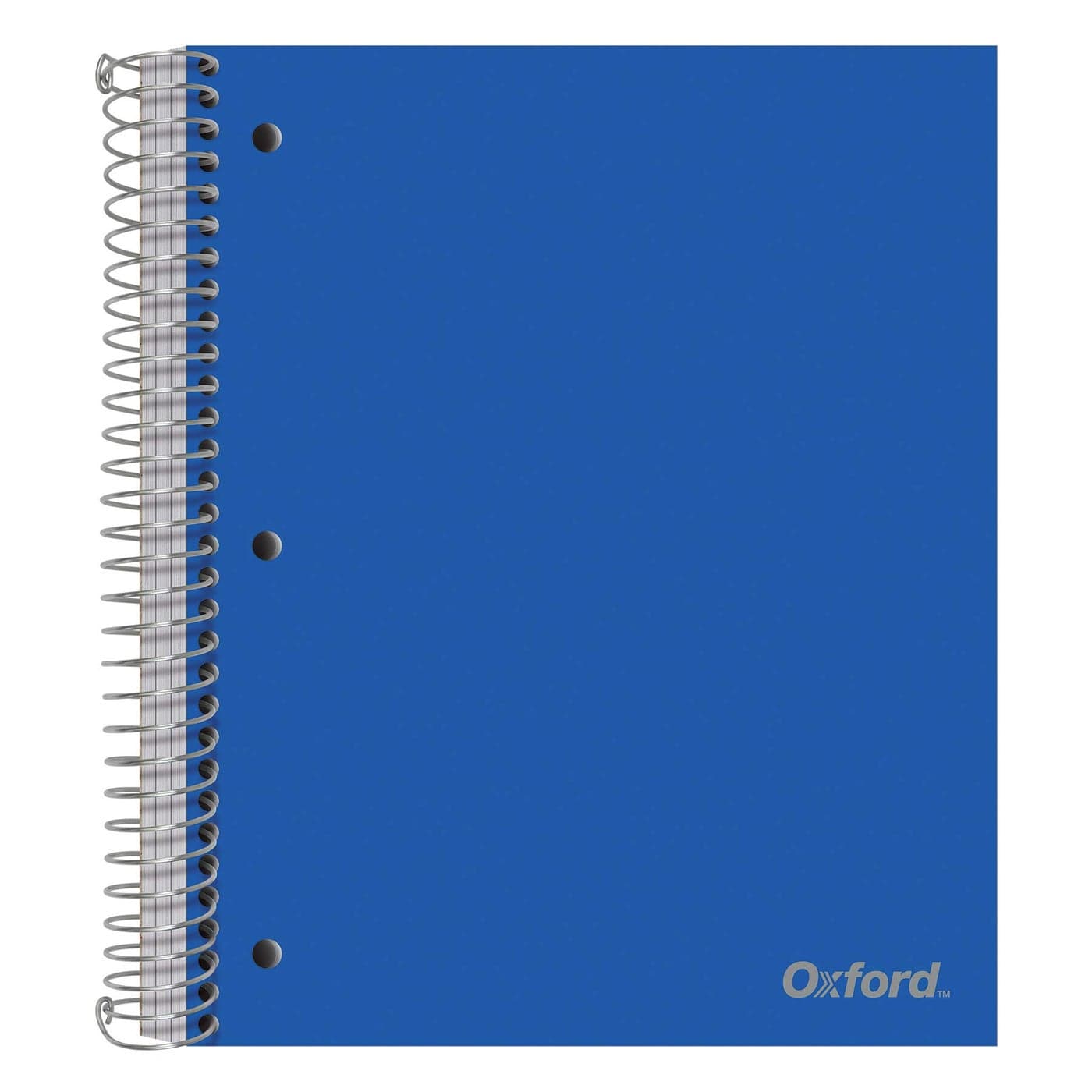 Oxford 3 Subject Notebook Wirebound 11 x 9 Assorted Covers No Color Choice 150 Sheets College Ruled Perforated Poly Cover 10586