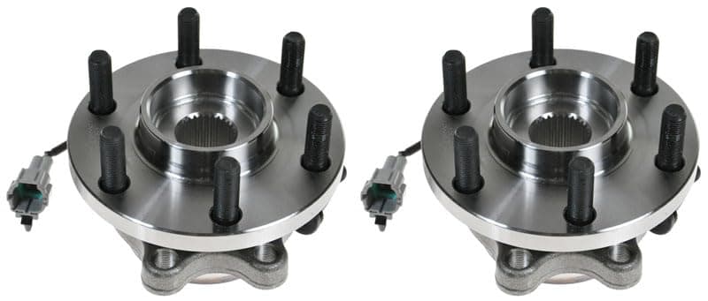 TRQ Front Wheel Hub Bearings Assembly Set Compatible with 2005-2019 Nissan Frontier 2005-2012 Pathfinder 2005-2015 Xterra 2009-2012 Suzuki Equator