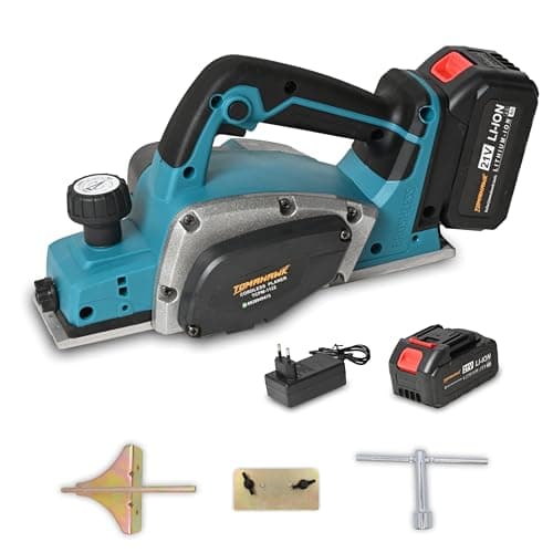 Tomahawk Cordless Planer Machine TCPM-1122 - Brushless Motor, 21V Battery Powered, Lightweight and Ergonomic Design, 82mm Planning Width