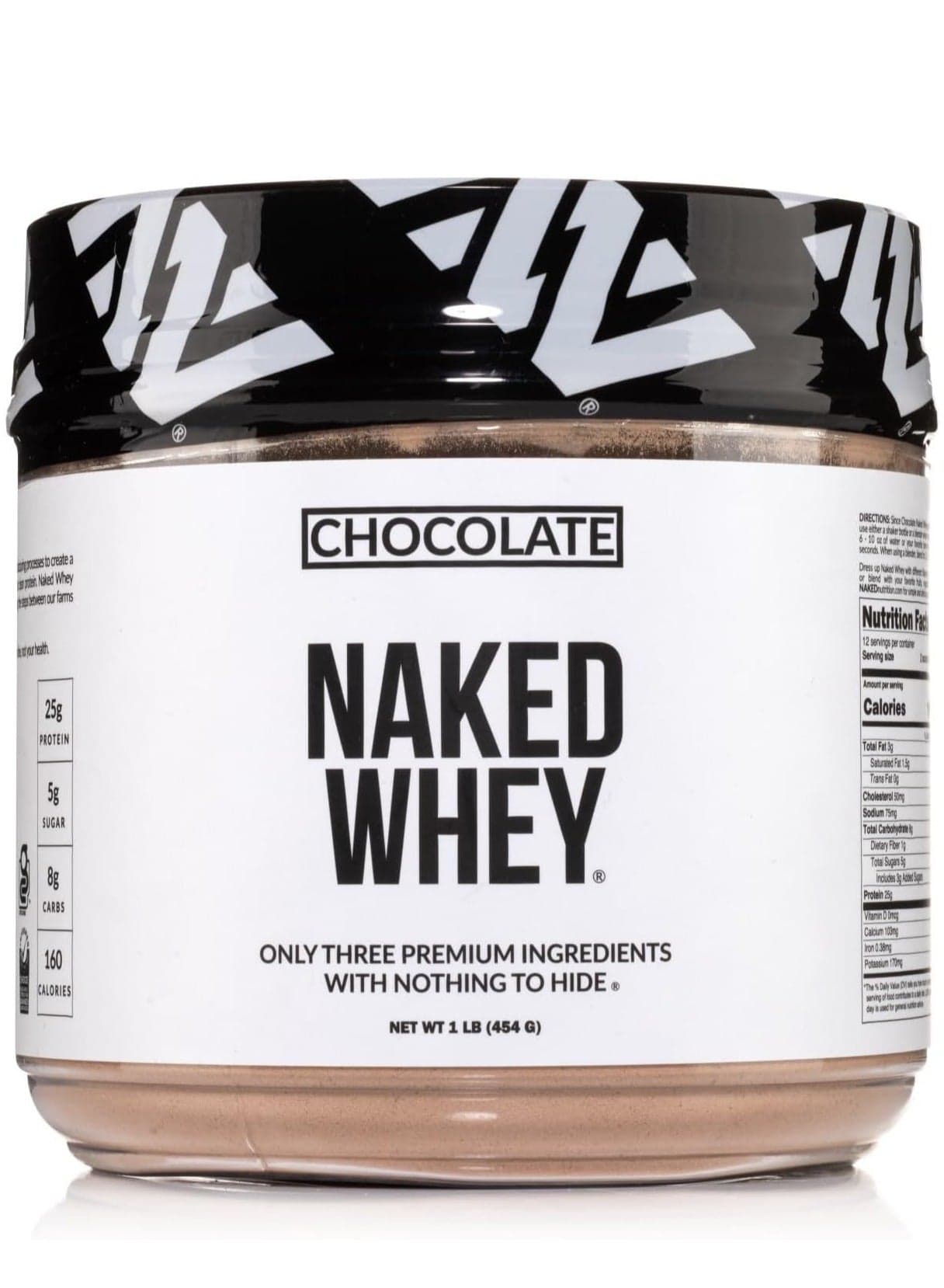 Naked Whey, Chocolate, 1 Lb