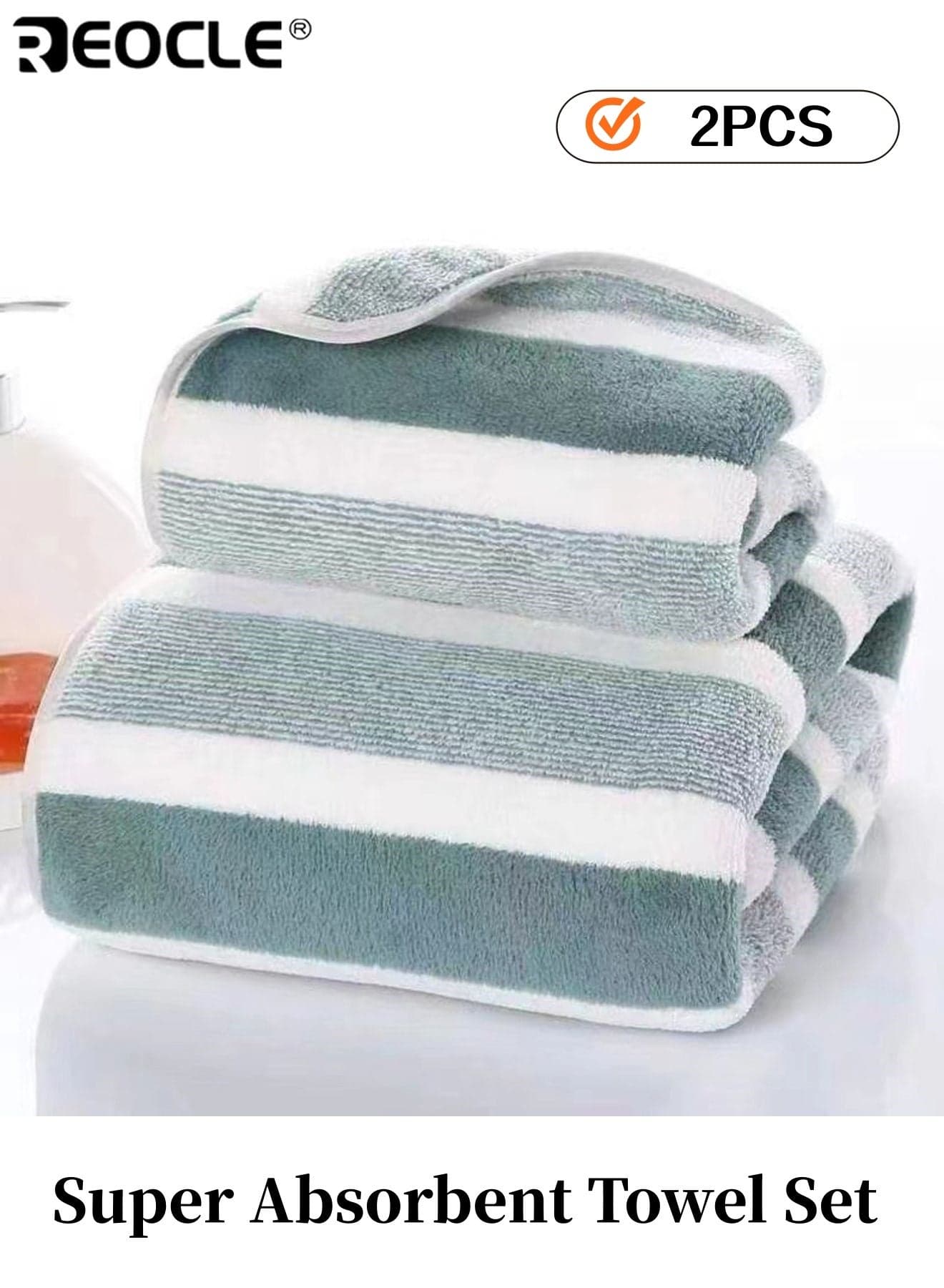 Super Absorbent Towel Set Quick-Drying Comfortable Bathing Towel Bath Towel Hand Towel Machine Washable Soft Coral Velvet Perfect for Home Hotels Spas Salons 27.6"*55.1" 13.8"*29.5"