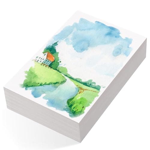 80 Sheets Watercolor Paper Bulk 110 lb230 GSM Cold Press White Water Color Paper for Kids Artists Drawing Artists Collectible Editions Cards Artist Trading Cards25 x 35 Inch