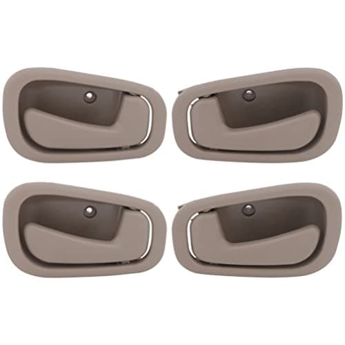 LUJUNTEC Interior Door Handles,Front Rear Door Handles Driver Left Passenger Right Side,Replacement for 1998-2002 For Toyota for Corolla,4pcs Beige Handles Replace 79500,69206-02050-E0,6920602050E0