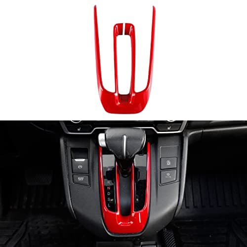 Naisec for Honda 20172022 CRV Accessories Gear Shift Frame Console Panel Trim Red