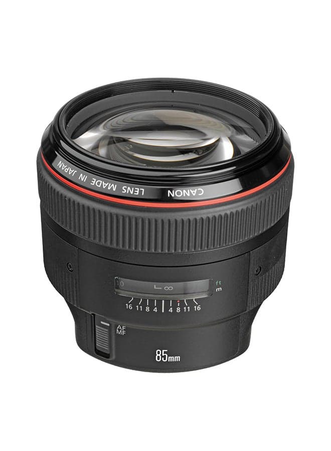 EF 85mm f/1.2L II USM Telephoto Lens For DSLR Camera Black