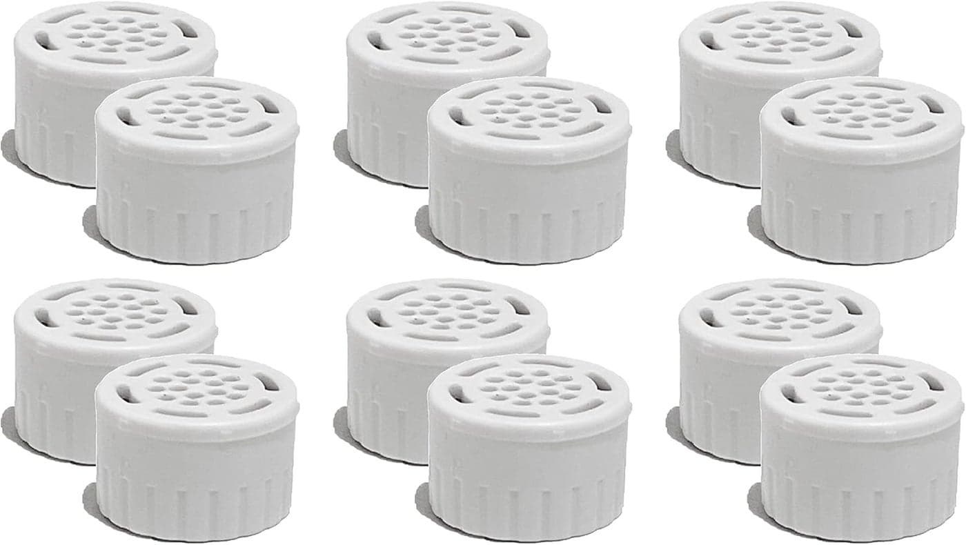 Nispira Replacement Air Filter Cartridge Compatible with TurbClean CPAP Mask Cleaner Sanitizing Machine. Fits WQ30 / WQ60 / GSTxpro, 12 Packs