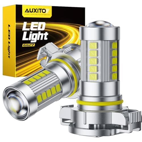 AUXITO 5202 LED Fog Light Bulbs or DRL True 11 Mini Size 6500K Cool White 5202 Replacement for Cars Trucks SUVs Nonpolarity Pack of 2