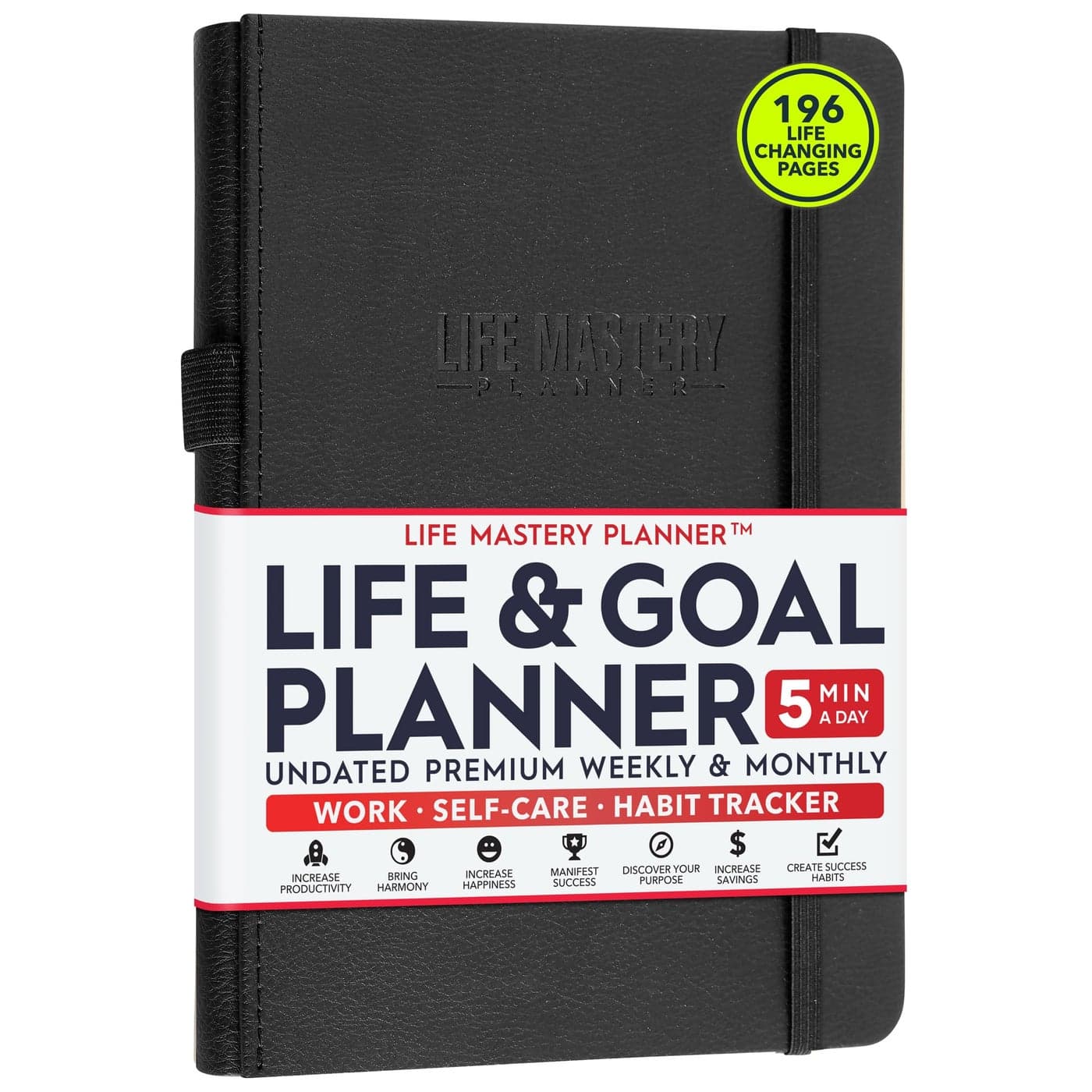 Life Goal Planner A 12 Month Journey to Crush Your Goals Increase Productivity Passion Success Happiness Weekly Monthly Life Planner HabitTracker Gratitude Journal Organizer