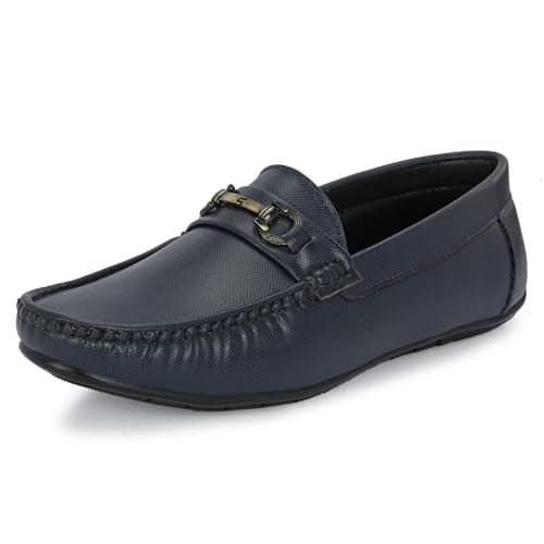 Centrino Loafer for Men | Stylish & Comfortable with Soft Cushioned Insole | Hand-Stitched Design for Trendy 6543-3_Blue_11