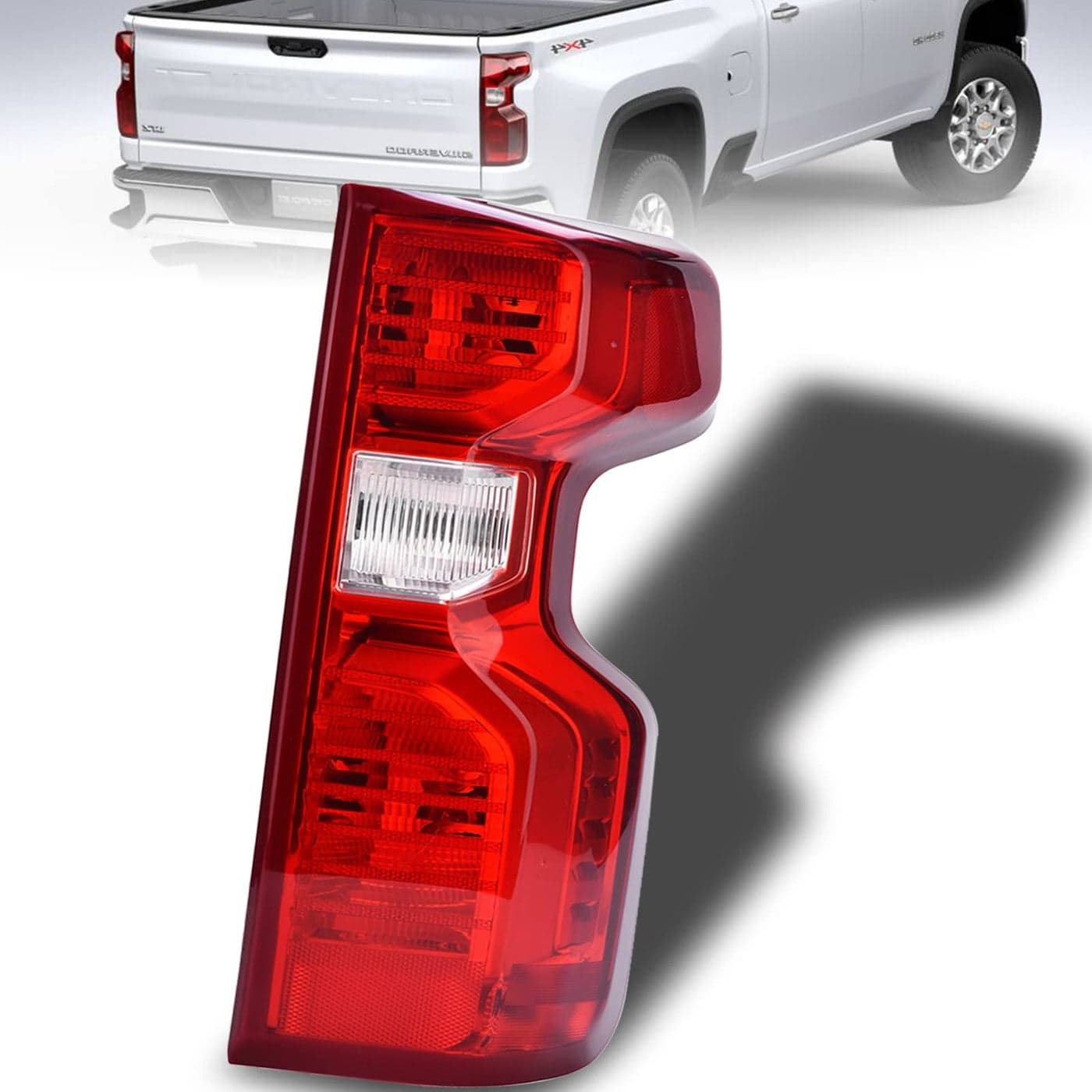 Nakuuly Tail Light Assembly Compatible With 20192024 Chevy Silverado 1500 2500HD 3500HD NONLED Model Right Passenger Side Taillight Brake Signal Rear Lamp with Bulb and HarnessHalogen Type