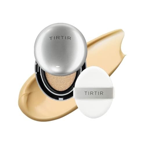 Mini Size TIRTIR Aura Glow Silver Cushion Korean Cushion Foundation 24W Soft Beige 015 Fl Oz